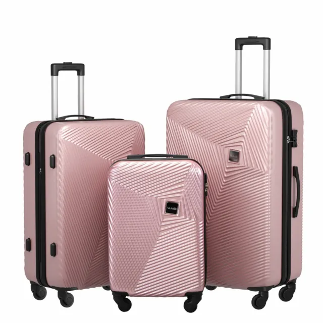 3 PCS Luggage Set Hardshell Expandable Travel Suitcase Spinner Wheels TSA Lock