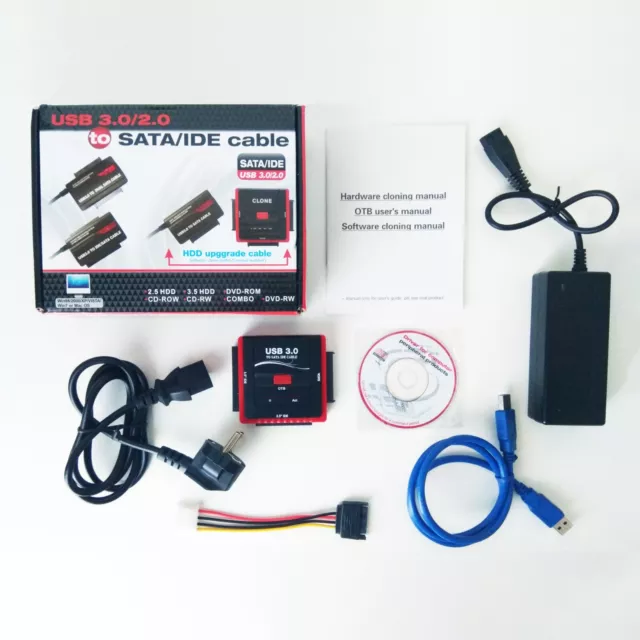 Adattatore convertitore da USB 3.0/2.0 a SATA/IDE 2.5/3.5 Hard Disk