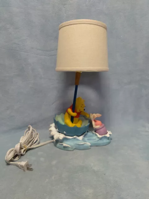 Hampton Bay Disney Winnie the Pooh Piglet Umbrella Boat Nursery Lamp Works