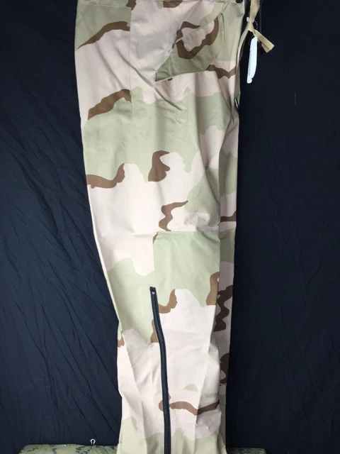 New Military Ecwcs Goretex Pants Gore-Tex Cold Weather Desert Camo Large Long