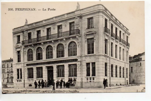 Theme LA POSTE - Post Office - CPA 66 - PERPIGNAN - La poste