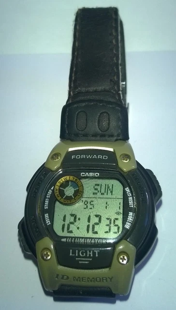 Montre Casio Geo Trail FT-121H Vintage - Fonctionne, Bracelet D'origine, Boîtier 44 Mm, Occasion Rare