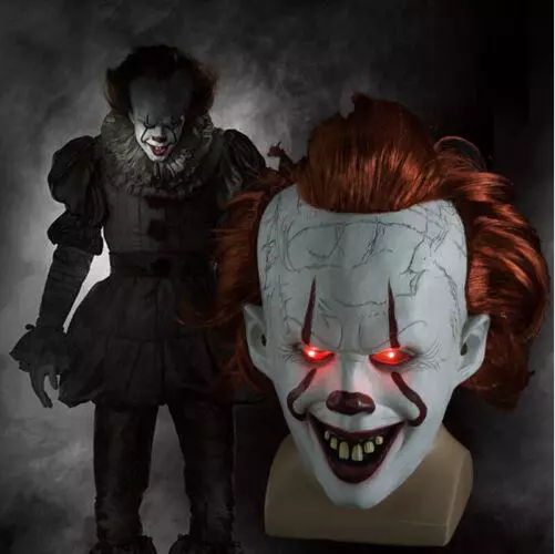 Pennywise Maschera da Clown Maschera Horror Halloween Costume Cosplay