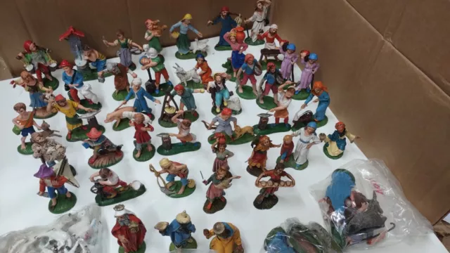 PRESEPE STATUINE LOTTO 115 Pezzi - ITALY in Plastica