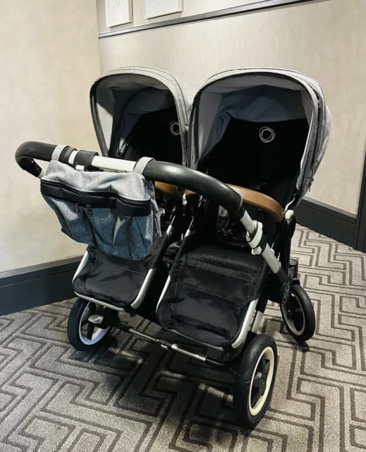 Bugaboo Donkey Duo Double Stroller (Gray) + Many Accessories Bugaboo Donkey Duo Double Stroller (Gray) + Many Accessories