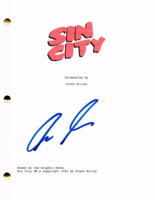 Clive Owen Signed Autograph Frank Miller Sin City Full Movie Script Jessica Alba