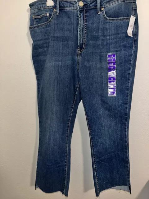 Seven 7 Jeans Womens 16 34X27 Step Hem Denim Stretch