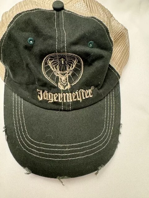 Jagermeister Trucker Cap Mens    Green Adjustable Size