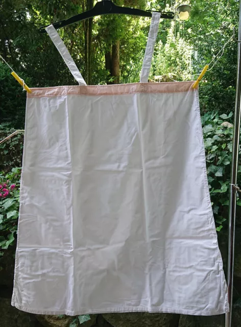 altes Nachthemd Unterkleid Kleid Weißwäsche Spitze Baumwolle Mittelalter LARP