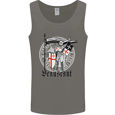Knights Templar St Georges Day Beauseant Mens Vest Tank Top
