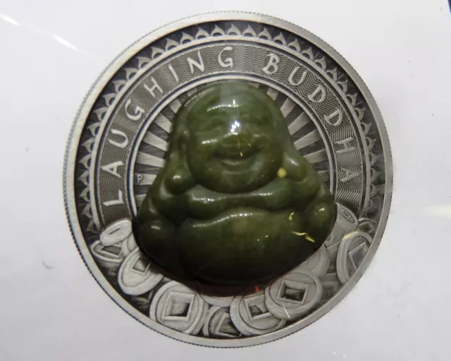 1 Dollar Tuvalu 2019. Argent 999. 1Oz. Bouddha Rieur. The Perth Mint Australia