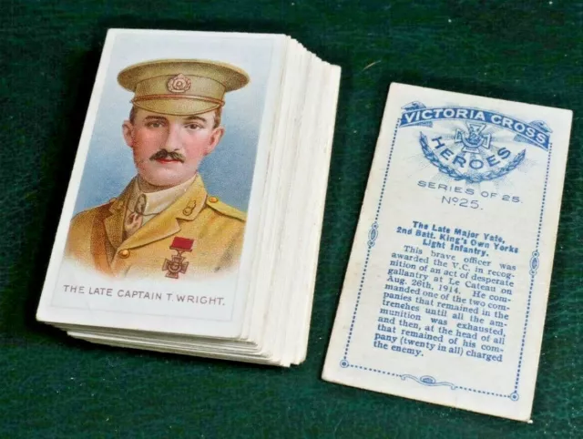 Victoria Cross Heroes, Imperial Tobacco Of Canada Cigarette Cards, G- Excellent