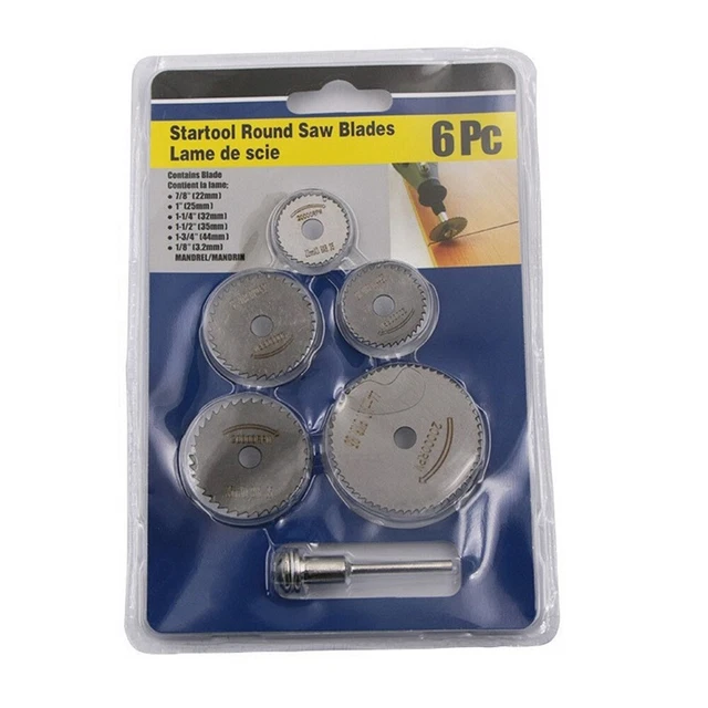 Lame circolari taglio di precisione HSS set 6 pz per legno plastica e alluminio
