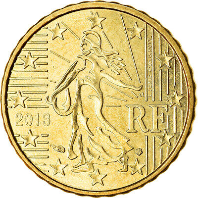 [#766557] France, 10 Euro Cent, 2013, SUP, Laiton, KM:1410