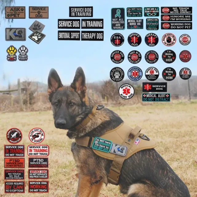 Pet Vest Harnesses Badge - Working Service Dog In Training Emblem Medic Patch