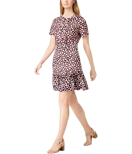 MAISON JULES WOMENS Black Short Sleeve Above The Knee Shift Dress S $5.08  PicClick