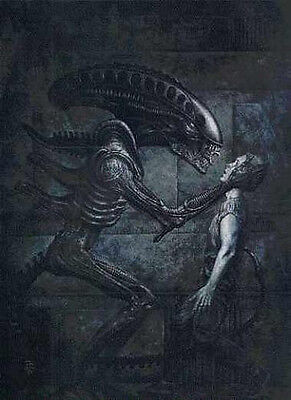 Aliens Earth War Signed Limited Artist Proof John Bolton Lithograph 1991 Amricon