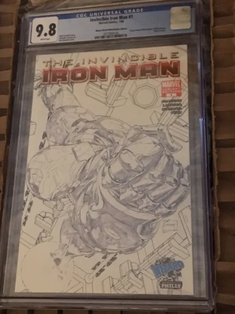 Invincible Iron Man 1 CGC 9.8 White Pages Variant