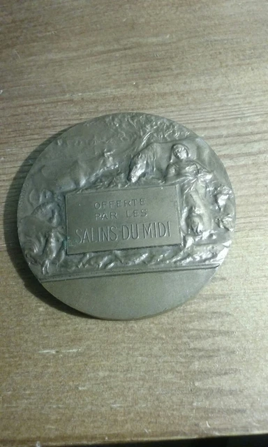Médaille En Bronze – Compagnie Des Salins Du Midi – 1976 – Médaille Française – Thème Agriculture