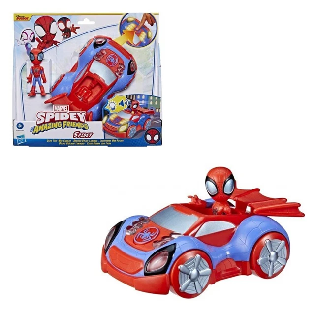 GIOCO MACCHINA AUTO spidey amazing friends spiderman giocattolo