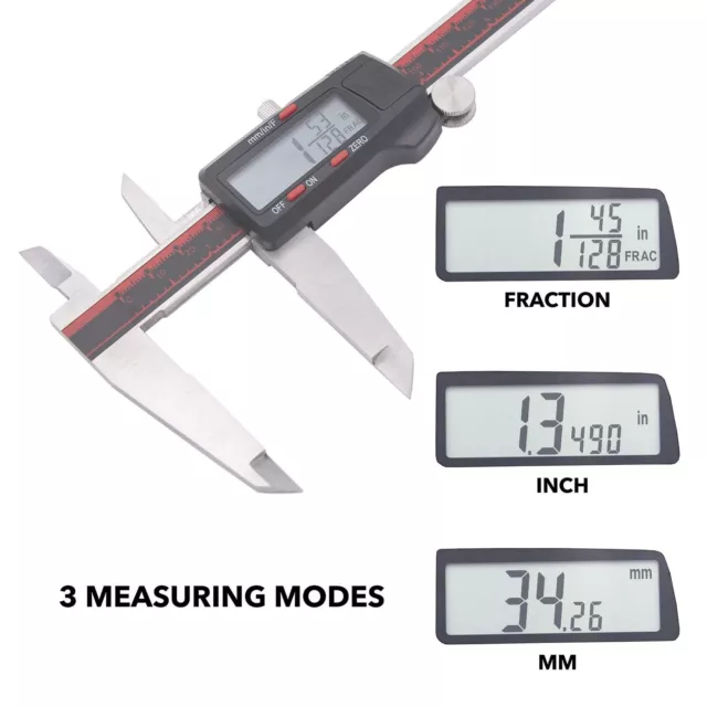 VINCA DCLA-1205 0-12 Inch/300mm Electronic Digital Vernier Micrometer Caliper... 2