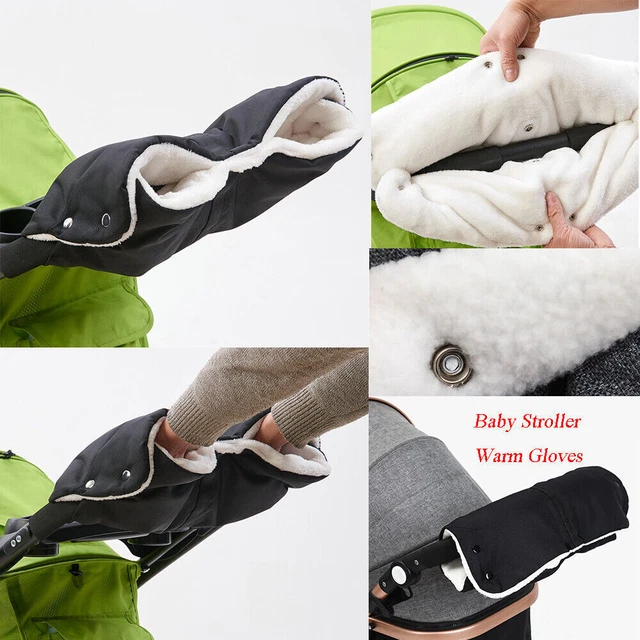 Baby Pram Stroller Warmer Gloves Pushchair Buggy Hand Winter Muff Waterproof p