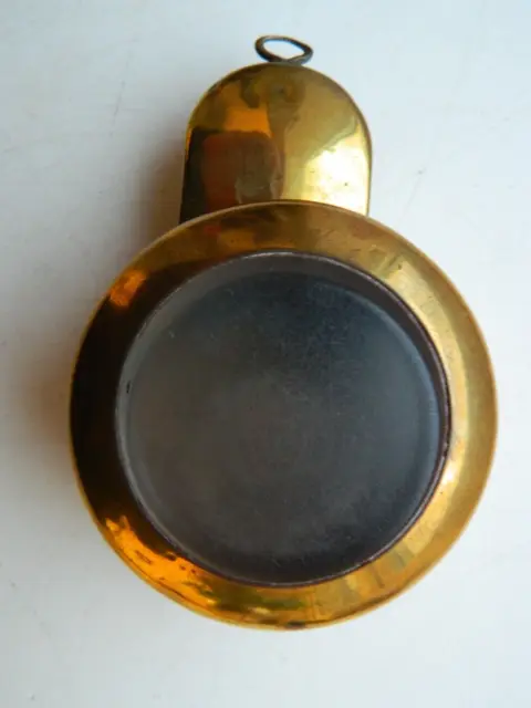 Vintage  MINERS  BRASS  WATCH  CASE  / PROTECTOR  No.3 Size  (Solid  Brass )