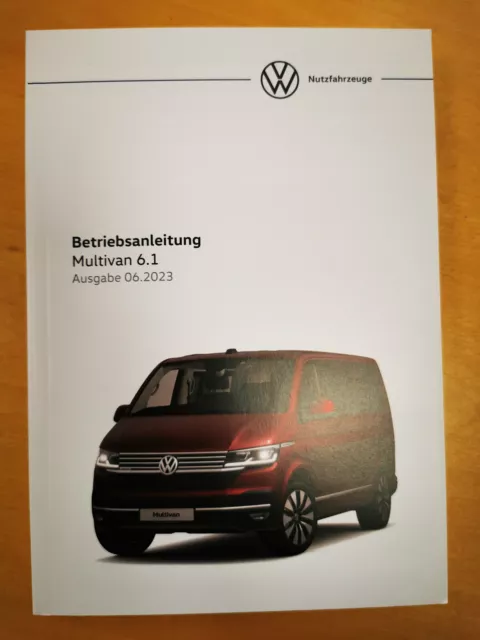 VW MULTIVAN T6.1 2023 Bedienungsanleitung Betriebsanleitung (Ausgabe 06.2023)