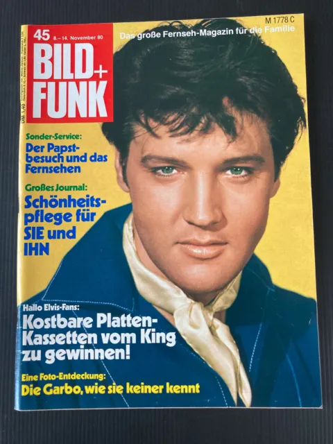 Bild und Funk 45/1980 vom 8.-14.11. ELVIS PRESLEY Steve McQueen GARBO Wojtyla