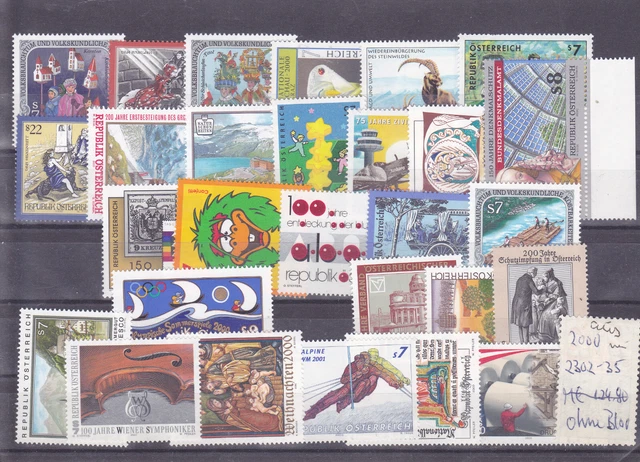 Österreich  Lot aus dem Jahr 2000 postfrisch siehe  Scan