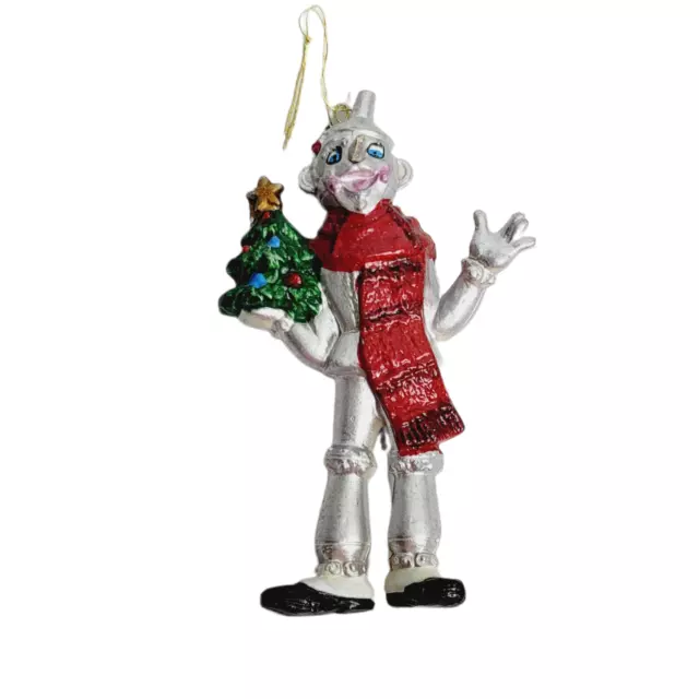 Tin Man Wizard of Oz Christmas Ornament Plastic Kurt Adler 5 Inch Holiday