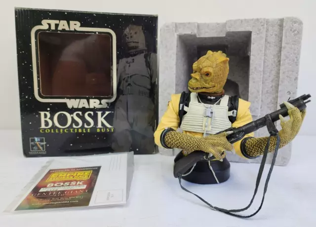 Star Wars Bossk Bounty Hunter Gentle Giant Mini Bust Resin Statue
