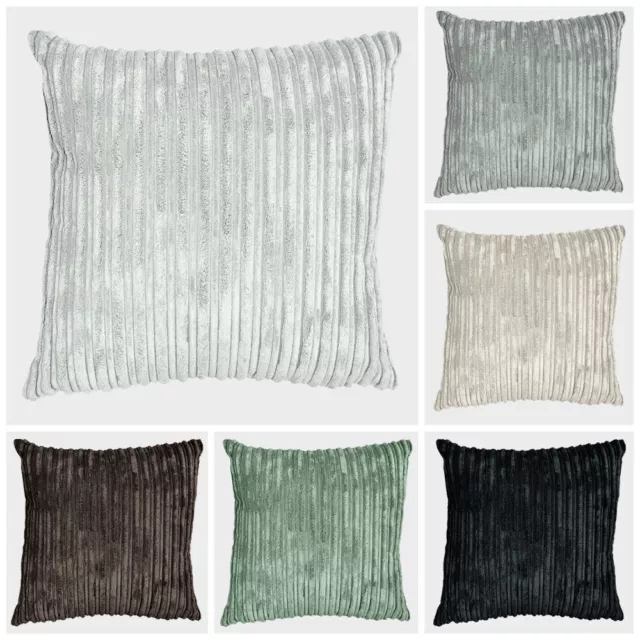 Jumbo Cord Cushion Covers Throw Sofa Pillow Case Cover 16" 18" 20" 22" 24" UK