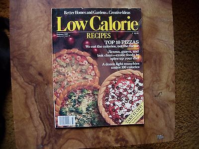 Better Homes & Gardens Magazine Low Calorie Recipes Summer 1987