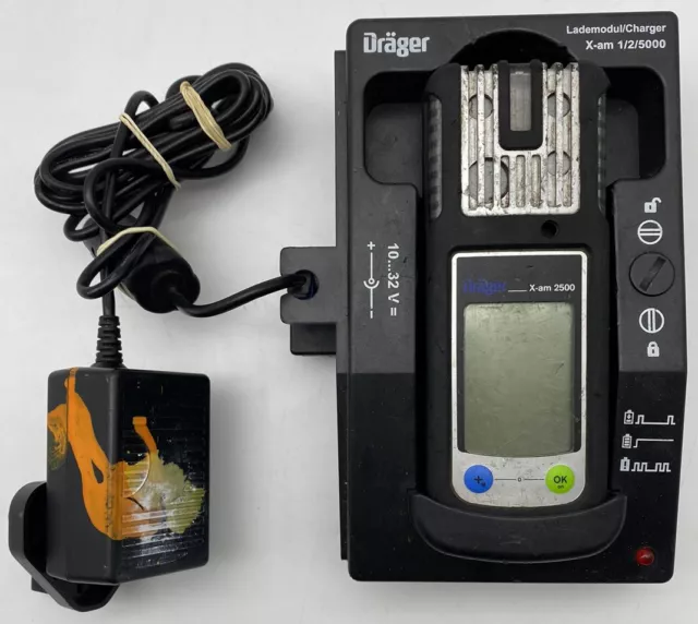 Drager X-AM 2500 Gas Detector Monitor w/Charger (FREE UK SHIPPING)