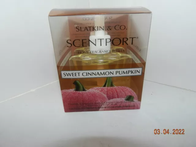 Slatkin & Co. SCENTPORT Home Fragrance Diffuser Refill sweet Cinnamon  Pumpkin