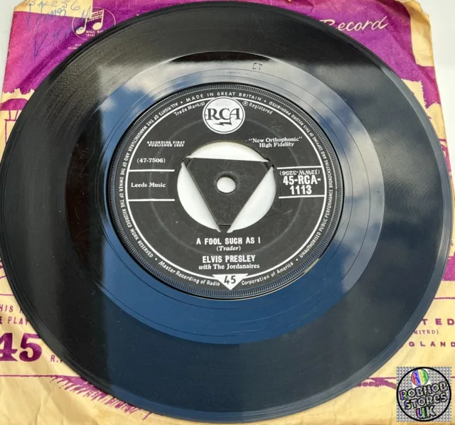 45 RPM Vinyl | Elvis Presley | Such A Fool As I & I Need Your Love Tonight