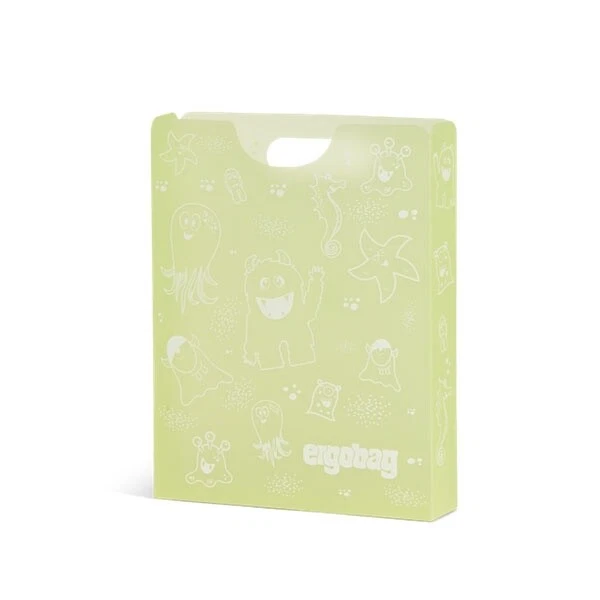 Ergobag Heftebox Monster Gelb Mit Griff Neu