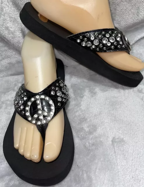 CANDIES WOMENS BLACK Bling Sparkle Wrap Sandals 6 11.33 PicClick UK