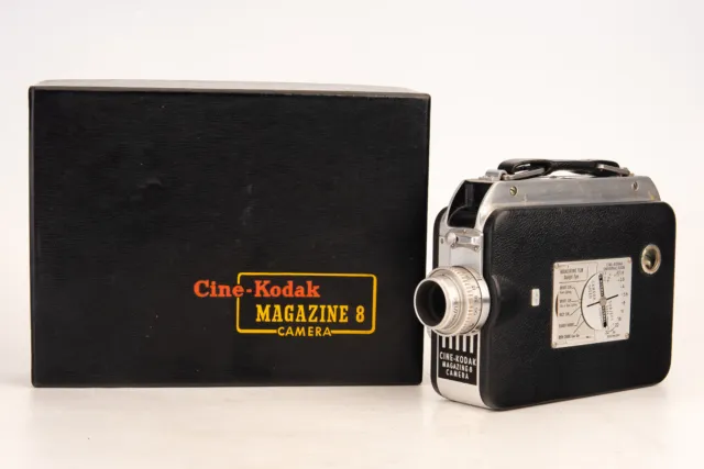Kodak Cine Magazine 8 8mm Motion Picture Film Camera 13mm f/1.9 Lens in Box V23