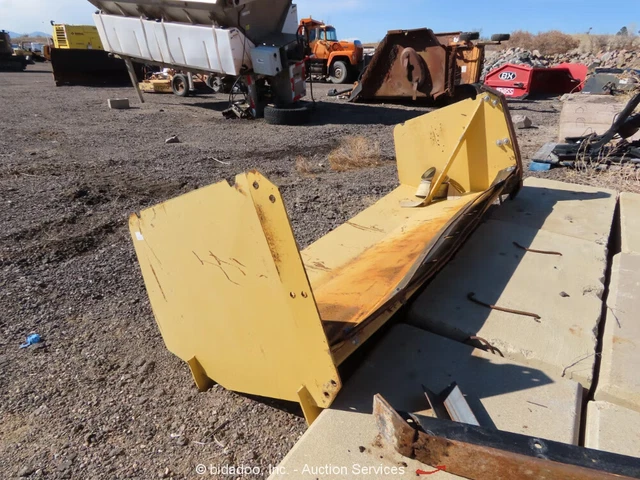 Snow Pusher Snow Pusher Plow 8' Skid Steer Loader Attachment bidadoo
