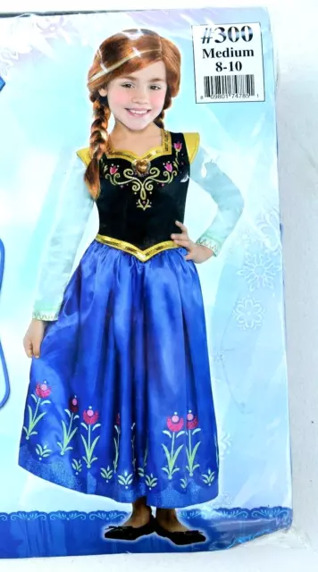 NEW Disney FROZEN ANNA Costume Dress Child Medium M 8-10, NWT