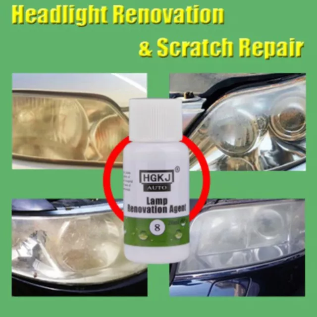 HGKJ-AUTO-8-20ml Lampe Rénovation Agent Voiture Phare Réparation Liquide 2