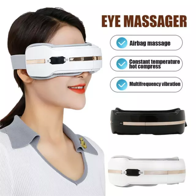 Masajeador ocular eléctrico recargable presión vibración calor inalámbrico Bluetooth