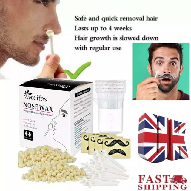 100g Nose Ear Hair Removal Wax Kit Sticks Easy Mens Nasal Waxing Strip N