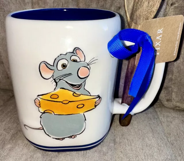 NWT Rae Dunn X Disney Pixar Ratatouille “Bon Appetit” Double Side Mug & Spoon
