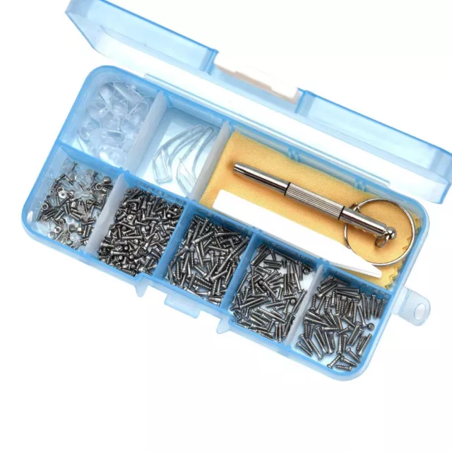 Spectacle Repair Kit Nose Tab Sunglasses Eyeglass Screw Screwdriver Glasses