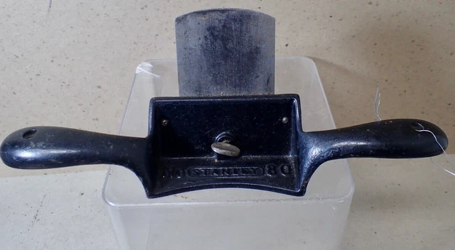 Vintage Stanley No. 80 Cabinet Scraper Hand Plane Spoke Shave & Blade Lot 0429