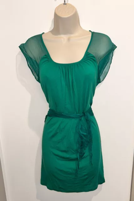 ALICE + OLIVIA Green Tie Waist Dress Size Small $19.99 - PicClick