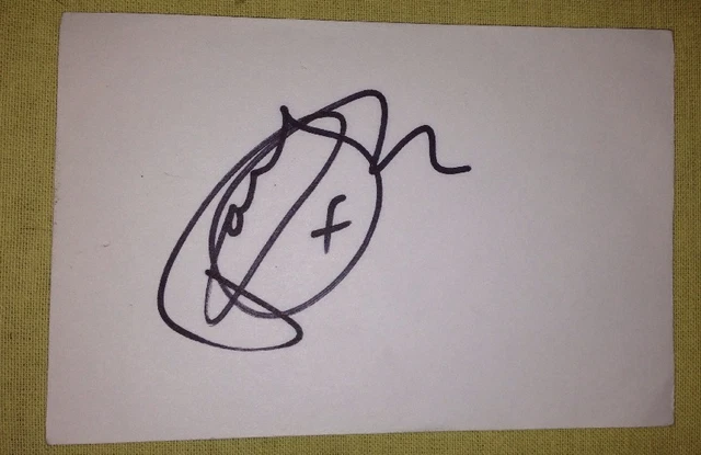 Paul Ross Signed 6X4 White Card Tv Autograph Radio Tv Presenter 100% Genuine